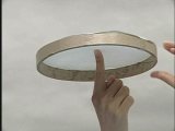 紙を貼った輪の重心の位置を調べる
