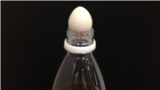 ペットボトルの上の卵